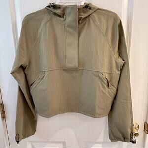 Athleta Boundless Crop Popover Hoodie Top XXS